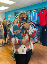 Load image into Gallery viewer, “Thinking of You” Aztec Pattern Jacket
