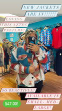 Load image into Gallery viewer, “Thinking of You” Aztec Pattern Jacket
